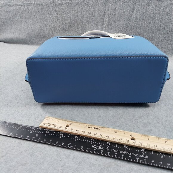 MICHAEL KORS Emilia Small Leather Satchel Crossbody NWT South Pacific Blue Bow A - Picture 5 of 13